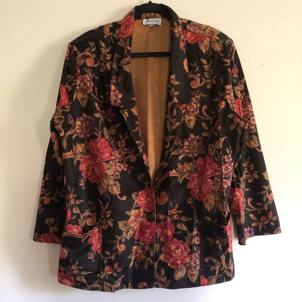 Vintage floral blazer